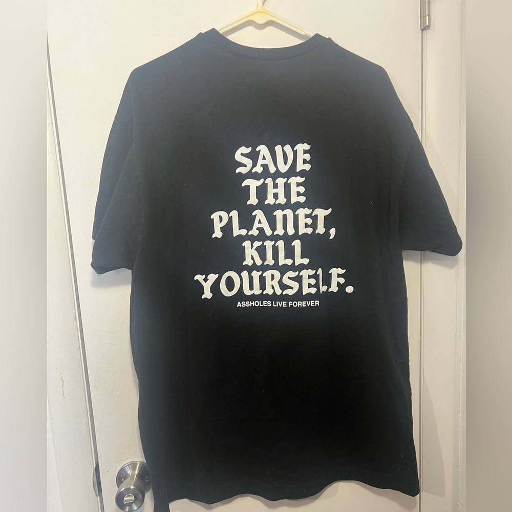Black T-Shirt Assholes Live Forever - Picture 3 of 4